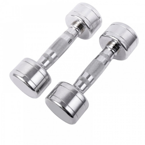 Набор хромированных гантелей AEROFIT AFCD 1-10 кг на стойке AFDR110