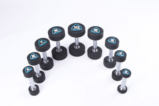 Гантели в уретане LIVEPRO Studio Dumbbells 5 кг, черный/синий