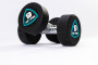 Гантели в уретане LIVEPRO Studio Dumbbells 8 кг, черный/синий
