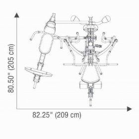 Мультистанция Hoist V4 Elite Gym с опцией Жим для ног HV-SLP