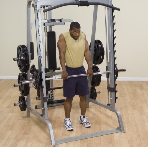 Машина Смита + Силовая стойка для штанги Body-Solid GS348