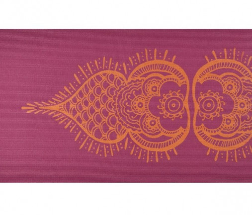 Коврик для йоги HUGGER MUGGER Gallery Collection бордовый ориентальный