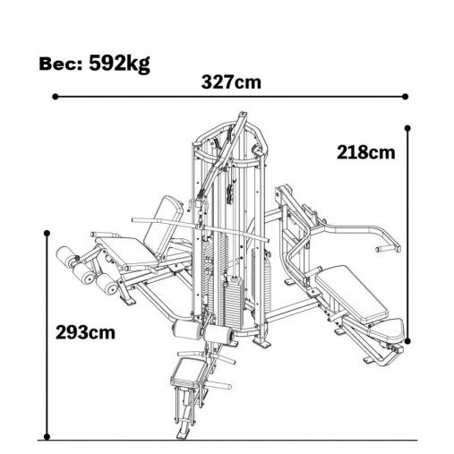 Мультистанция 3-х позиционная мультистанция MATRIX G1-MG30 Грузоблочный тренажер