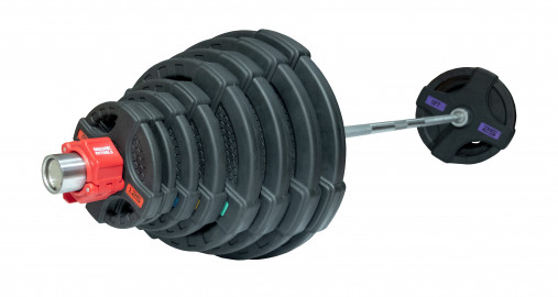 Штанга олимпийская наборная 180 кг OFT (диски 50 мм с двумя хватами (2hgp), усил. гриф олимп. хром. 220 см)