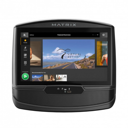 Домашний вертикальный велоэргометр Matrix U50XIR с большим сенсорным дисплеем