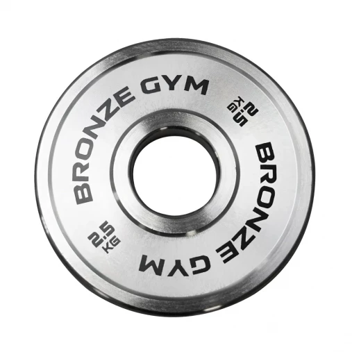 Диск олимпийский BRONZE GYM стальной 2,5 кг хромированный 51мм