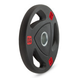 Диск 51 мм. полиуретановый с 3-мя хватами 10 кг VictoryFit олимпийский