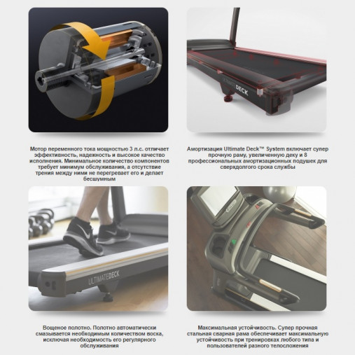 Беговая дорожка Matrix T70 XER-V2 с сенсорным 10" тачскрин дисплеем, премиальная нескладная полупрофессиональная