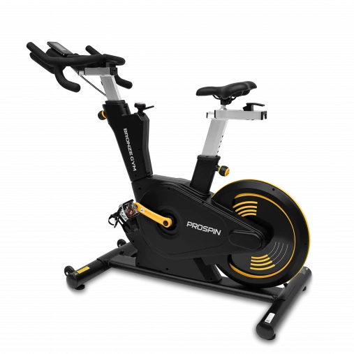 Спин-байк с консолью профессиональный BRONZE GYM PROSPIN