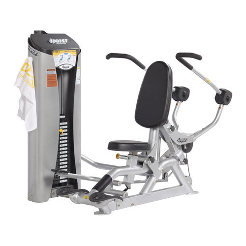 Трицепс сидя HOIST ROC-IT RS-1103 Tpeнaжep грузоблочный, серебряный/черный