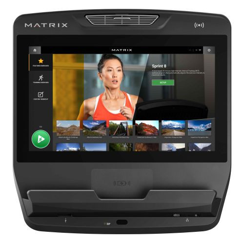 Беговая дорожка Matrix Performance Plus. Консоль Touch XL Base - сенсорный экран диагональю 22 дюйма