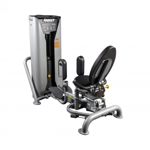 Tpeнaжep грузоблочный HOIST HD-3800 на Приводящие и Отводящие мышцы ног (цвета рамы: черный / обивка: черный), обновленная модель 2025