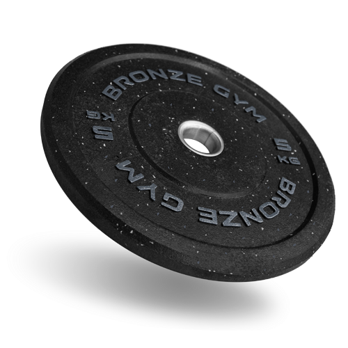 Диск бамперный 5 кг черный BRONZE GYM BG-BMP-5 олимпийский ф50 мм для кроссфита
