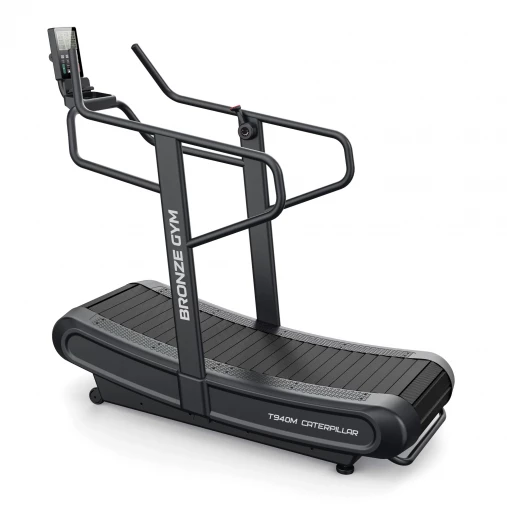 Беговая дорожка профессиональная инерционная механическая BRONZE GYM T940M CATERPILLAR (new 2026)