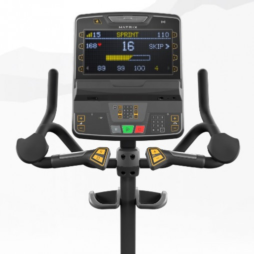 Вертикальный велотренажер Matrix Endurance. Консоль Premium LED