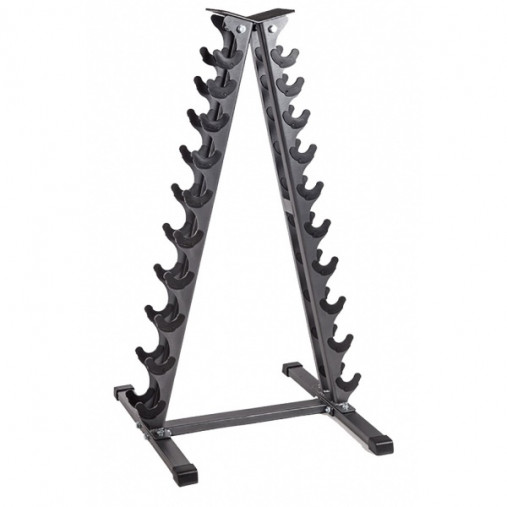 Набор из 10 пар хромированных гантелей на стойке OFT