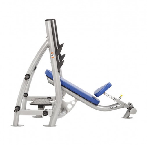 Олимпийская наклонная скамья с держателями дисков Hoist CF-3172 для жима штанги