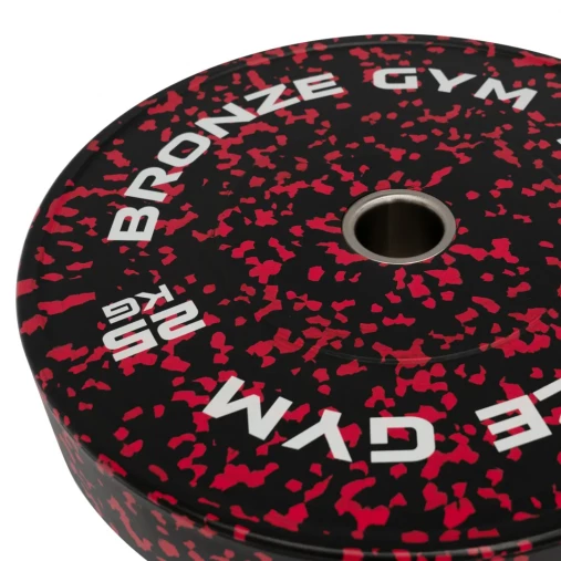 Диск бамперный BRONZE GYM камуфляж красный 25кг арт. BGBMC25