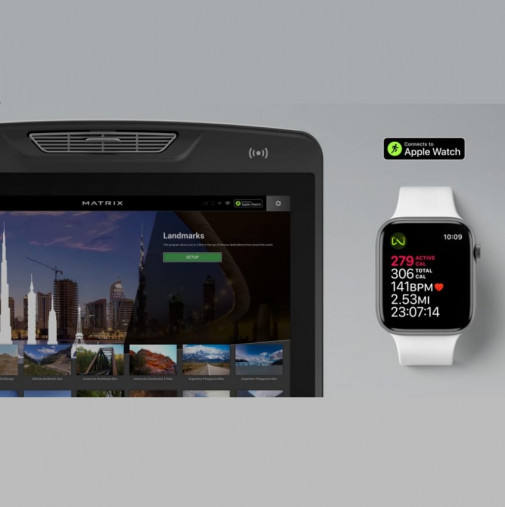 Лестница-эскалатор Matrix Lifestyle ClimbMill. Консоль Touch XL