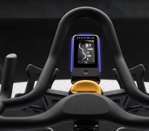 Элитный велоэргометр спин-байк (сайкл) Matrix CXP - сенсорная консоль Touchscreen, для групповых занятий (Target Training Cycle). Цвет рамы: черный матовый.