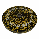 Диск бамперный BRONZE GYM камуфляж желтый 15 кг