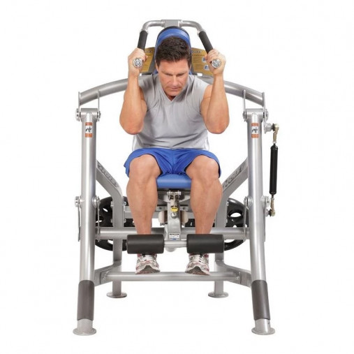 Пресс нагружаемый дисками HOIST ROC-IT RPL-5601 ABDOMINALS (цвет рамы: серебряный, обивка: черная)