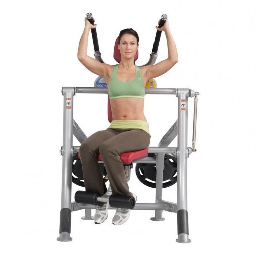 Пресс нагружаемый дисками HOIST ROC-IT RPL-5601 ABDOMINALS (цвет рамы: серебряный, обивка: черная)