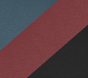Варианты цвета обивки: obsidian black (основной), clay red, slate blue