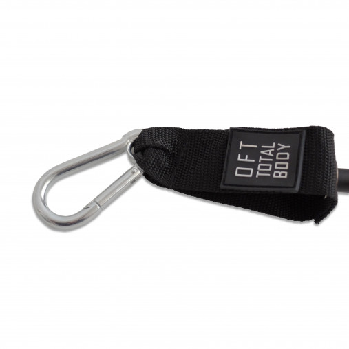 Эспандер из натурального латекса с карабинами сопротивление 50 lbs OFT