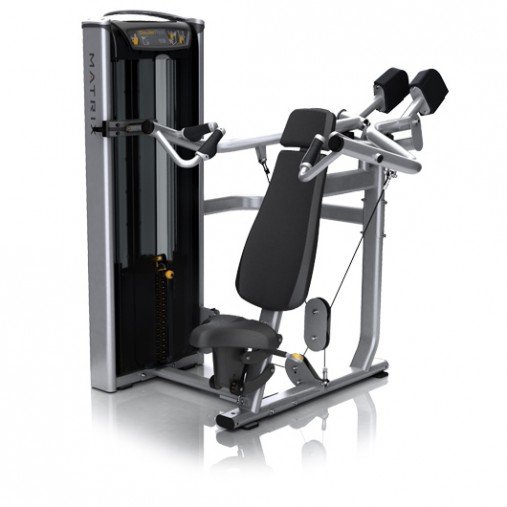 Жим от плеч Matrix Versa Plus VS-S23P грузоблочный тренажер, вес стека 104 кг.